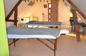 The quiet massage room